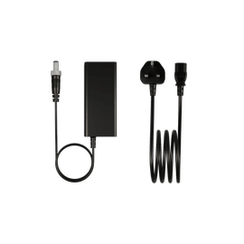19V ekstern strømadapter med lås, stik UK (til medicinske applikationer)