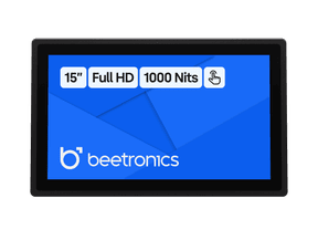 15 Tommer Touchskærm Metal (Høj Lysstyrke)