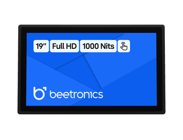 19 Tommer Touchskærm Metal (Høj Lysstyrke)