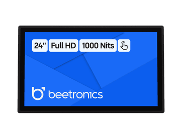 24 Tommer Touchskærm Metal (Høj Lysstyrke)