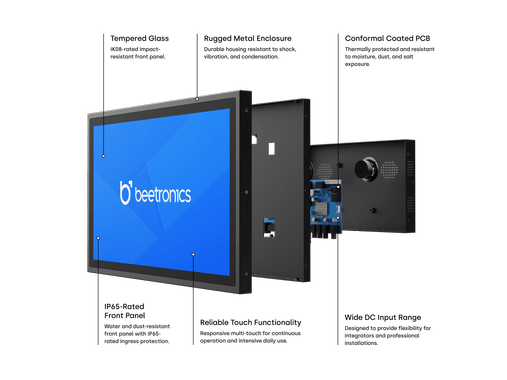 13 Tommer Touchskærm Metal