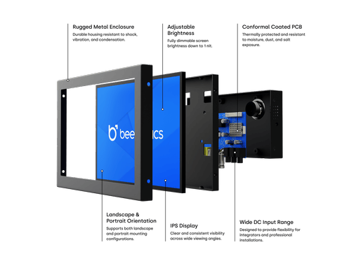 8 Tommer Skærm Metal