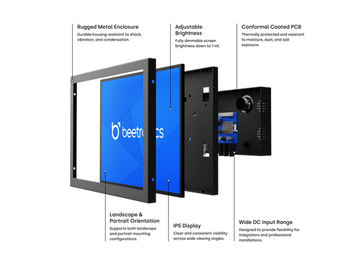 10 Tommer Skærm Metal (4:3)