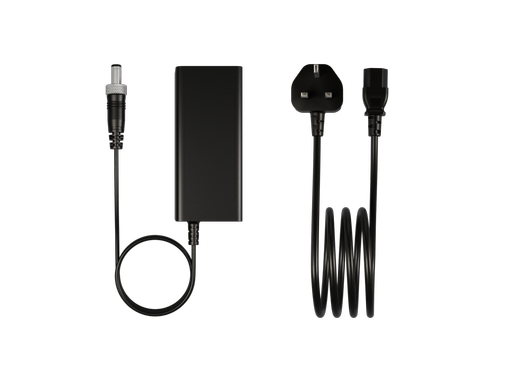 19V ekstern strømadapter med lås, stik UK